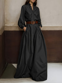 Women's Vintage Casual Long Dress - image 3