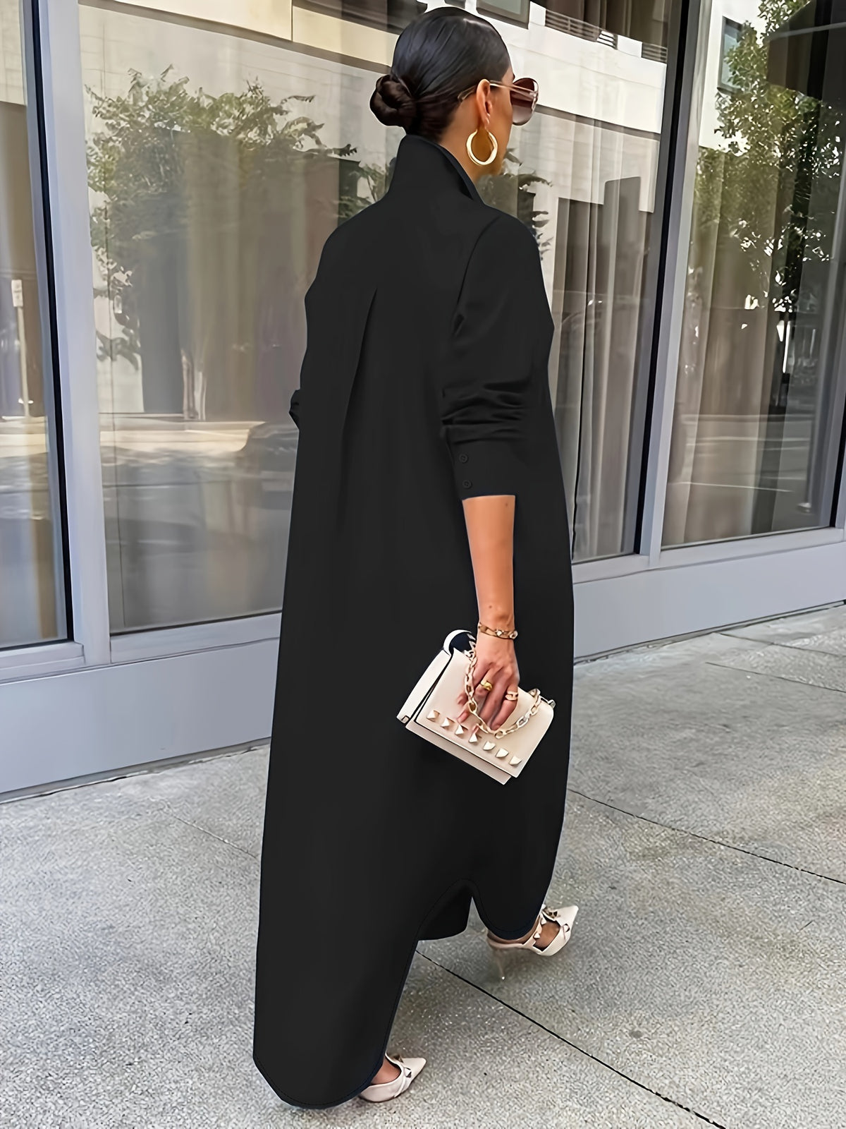 Long-sleeved Casual Shirts And Dresses With Multiple Wear Methods - image 7