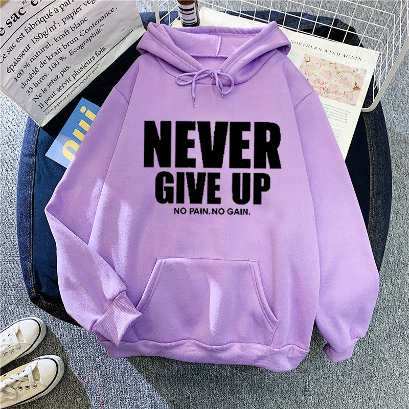 Women's Letter Print Hooded Sweatshirt - image 12