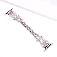 Hearts Rhinestone Metal Band Compatible with Apple Watch - image 10