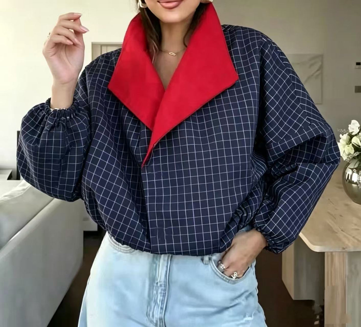 Women's Loose Casual Coat - image 7