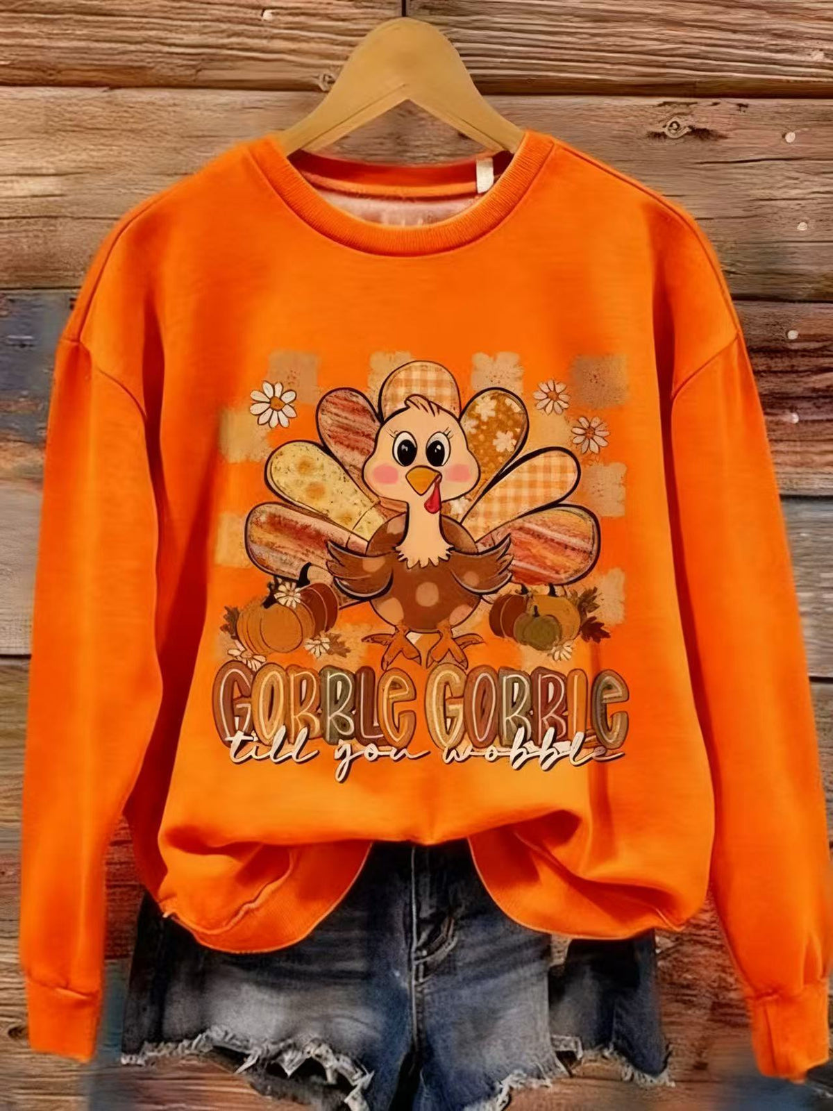 Women's Crew Neck Animal Print Sweatshirt