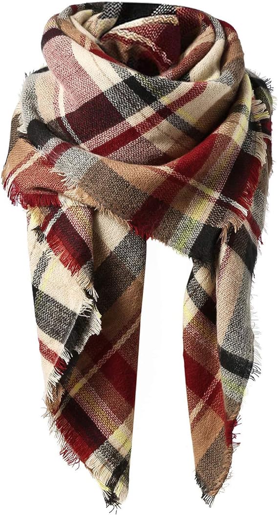 Women's Pink Red Scarf - image 2