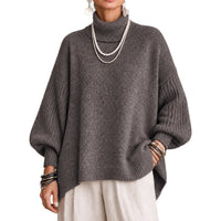 Women's Turtleneck Lantern Sleeve Sweater - image 5