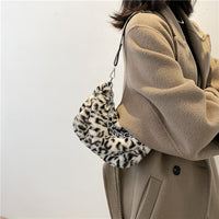 Leopard Plush Shoulder Bag - image 3