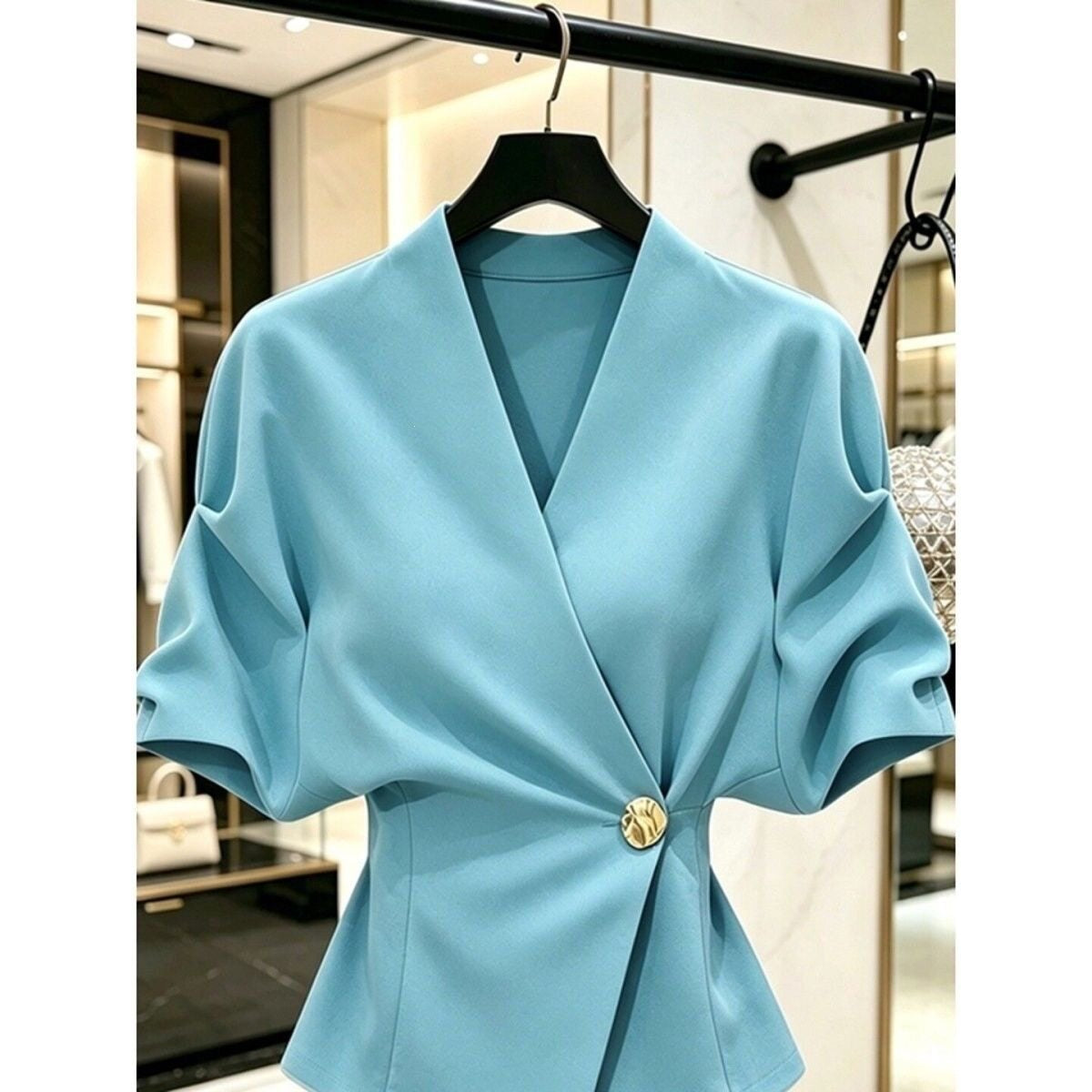 Elegant Collared Blouse - image 3