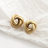 Gold Statement Earrings - image 5