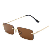 Rimless Square Sunglasses - image 5