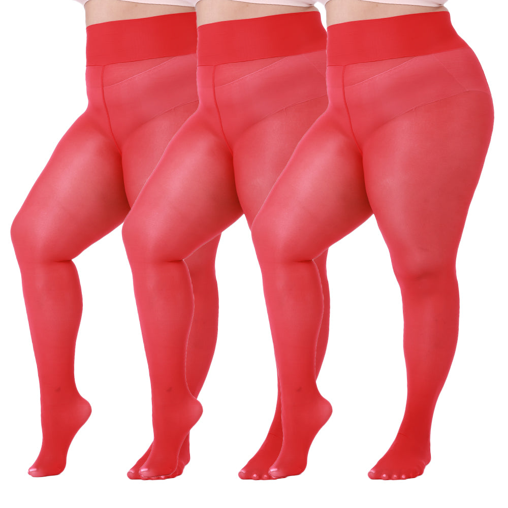 3 pares de medias brillantes, tallas grandes - image 6
