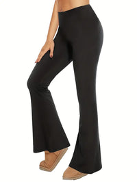 4pcs Butt-Lifting Flare Yoga Pants High Waist, Ultra Stretch, Naked Feel Leggings For Women - image 2