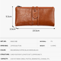 RFID Blocking Retro Zip Long Wallet - image 8