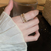 Pearl & Zircon Open Ring - image 2
