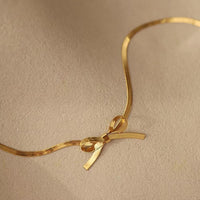Delicate Bow Necklace and Earring Set - image 10