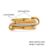 Linked Stackable Band Rings - image 2