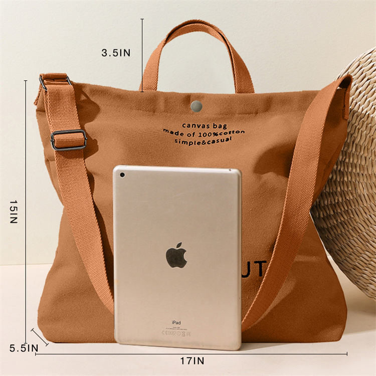 Women's Large Canvas Tote Shoulder Bag - image 5