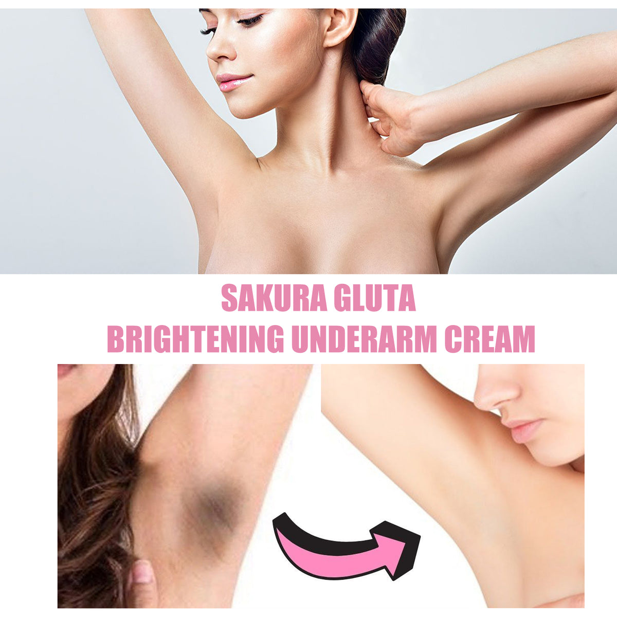 Hoygi Brightening Underarm Cream Lightens Dark Joints, Elbows And Armpits, Whitens Skin, Moisturizes And Beautifies Creams - image 3