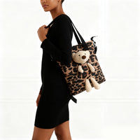 Bear Tote Bag-Coffee 2130 - image 2