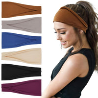 6 Pack Headbands For Women, Boho Wide Head Bands Hair Accessories - image 1