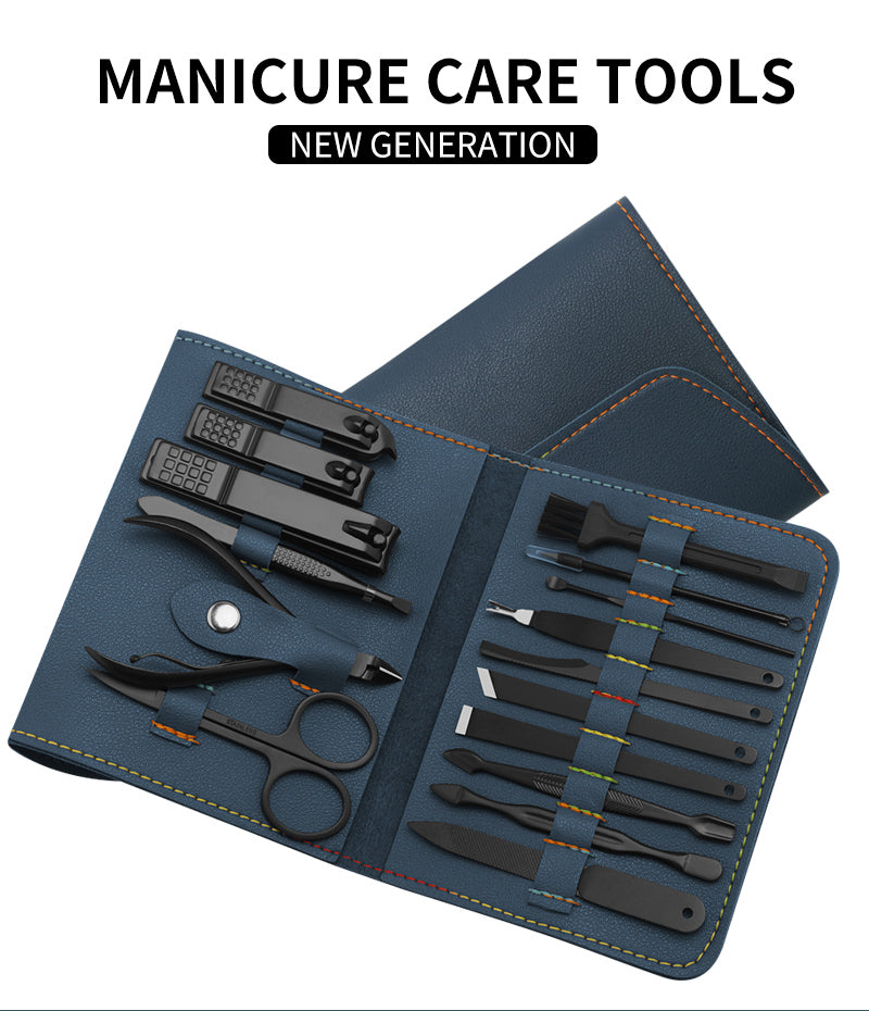 16-Piece Manicure Pedicure Kit with Case - image 5