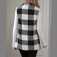 Women's Plaid Sleeveless Tank Top - image 2