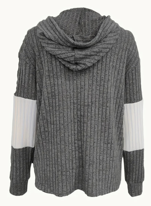 Color Block Zip-up Hoodie Jacket - image 3