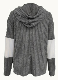 Color Block Zip-up Hoodie Jacket - image 3