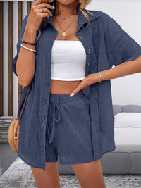 Women's Button Top & Lace-Up Pants Set - image 9