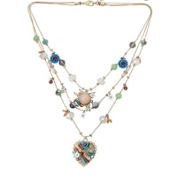 Bohemian Multi-layer Handmade Heart-shaped Beaded Women's Necklace - image 3