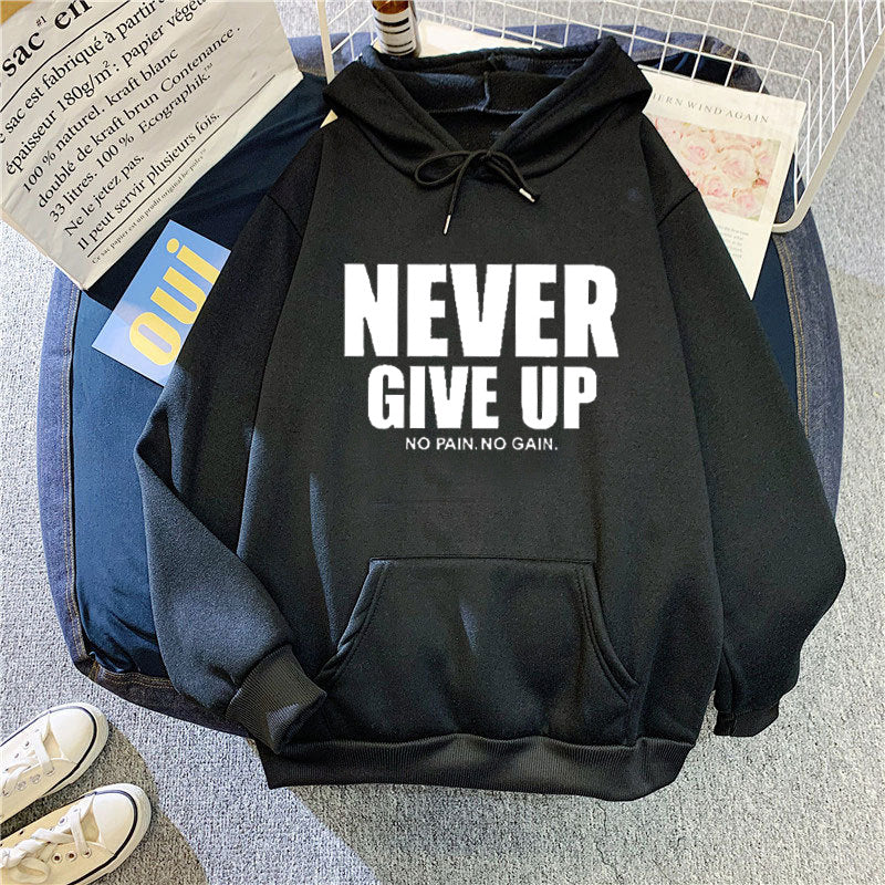 Women's Letter Print Hooded Sweatshirt - image 8