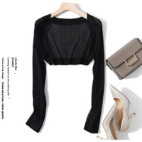 Shawl Outer Match Women's Summer Sun Protection Cardigan Short Ice Silk Knitted Air Conditioning Shirt - image 6