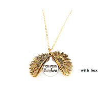 Collar relicario de girasol You Are My Sunshine - image 4