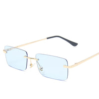 Rimless Square Sunglasses - image 7