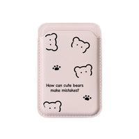 Magnetic Phone Card Holder with Bear Design - image 3