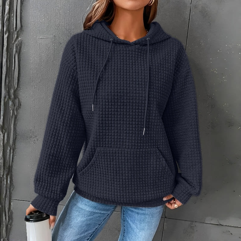 Women's Loose Fitting Hooded Long Sleeved Sweatshirt - image 6