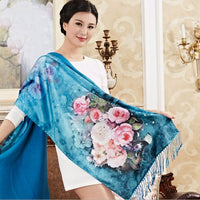 Double-Layer Long Silk Scarf - image 7