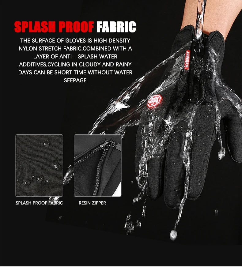 Touchscreen Winter Gloves, Waterproof Fleece-Lined Gloves - image 5