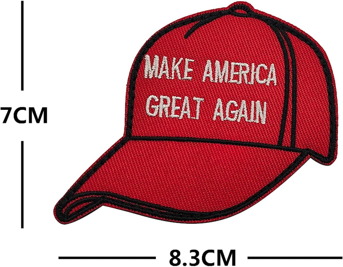 4 PCS Trump Patch Trump Hat Patch Make America Great Again Patch Embroidered Patch Morale Patch Applique - image 3