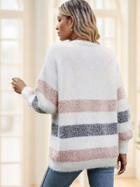 Women's French Stripe Cardigan - image 4