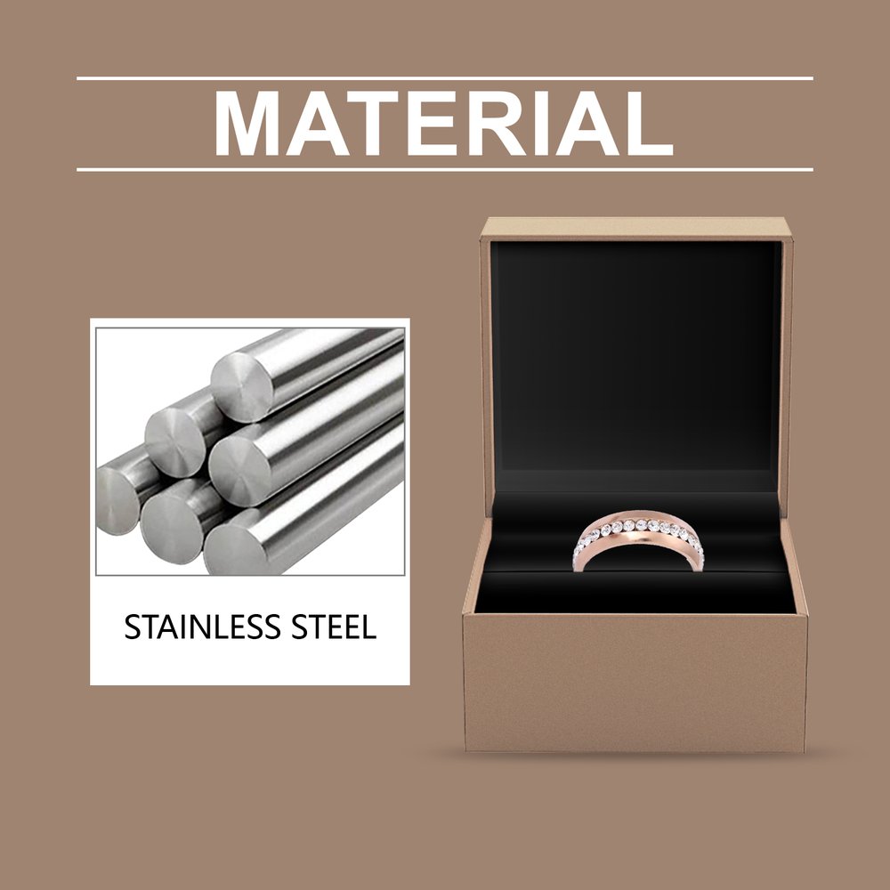 Rose Gold Ring Women's Light Luxury Jewelry Ring Fine Matching Niche - image 5