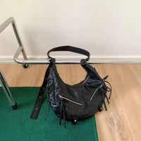 Retro Minimalist Large Shoulder Bag - image 4
