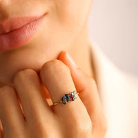 Natural Stone Statement Ring - image 4