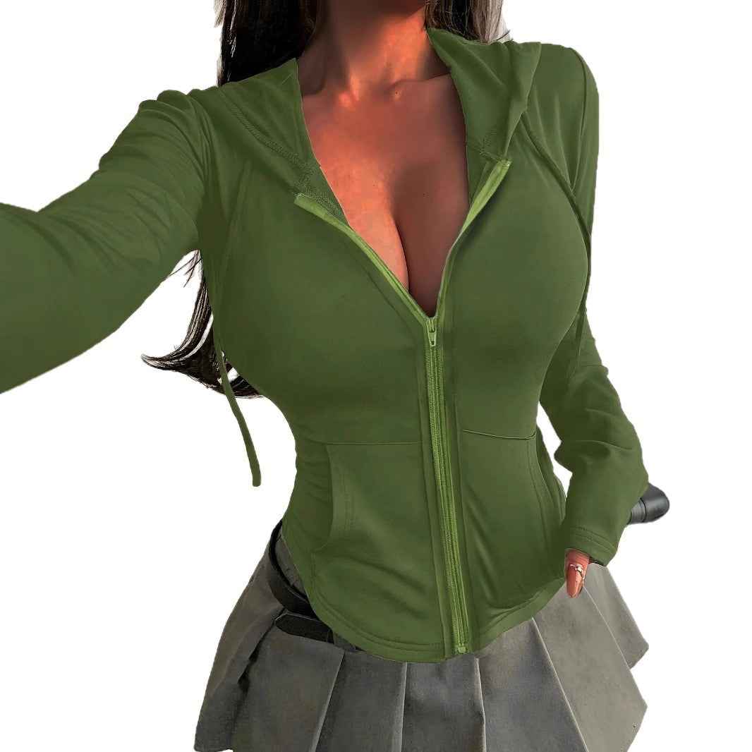 Women's Casual Hooded Top with Pockets - image 4