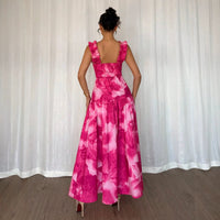 Women's Ruffle Trim Casual Maxi Dress - image 2