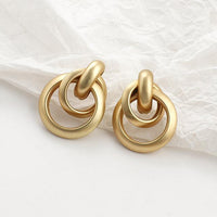 Gold Statement Earrings - image 10