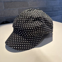 Dot Pattern Bow Tie Strap High-profile Appearance Level Sun Protection Baseball Cap - image 8