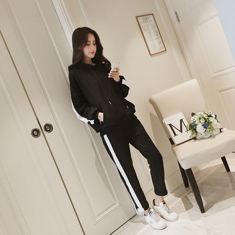 Loose Hooded Sweater Two-Piece Set - image 4