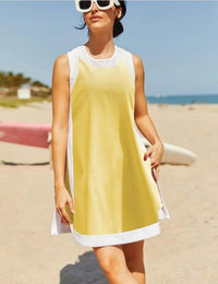 Women's Casual Multicolor Round Neck Sleeveless Top With Shorts Suit - image 12