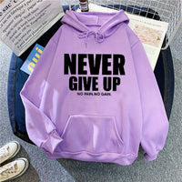 Women's Letter Print Hooded Sweatshirt - image 1