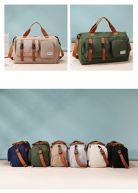 Women's Gym Duffel Bag with Shoe Compartment, Large Travel Weekender Bag with Crossbody Strap - image 1