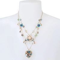 Bohemian Multi-layer Handmade Heart-shaped Beaded Women's Necklace - image 1
